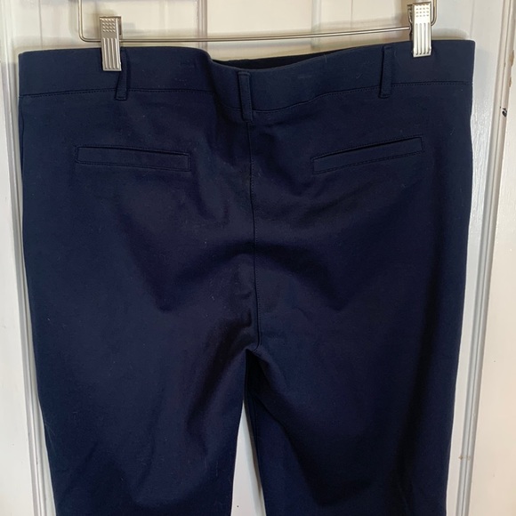 BETABRAND Women’s Straight Leg Dark Navy Dress Pant Pants W-203 Size XL Petite - Picture 6 of 8